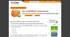 Desktop Screenshot of export-emails.incredimailconverter.com