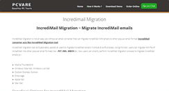 Desktop Screenshot of migration.incredimailconverter.com
