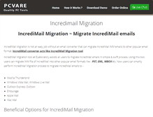 Tablet Screenshot of migration.incredimailconverter.com