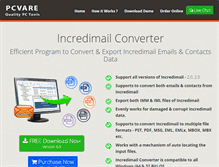 Tablet Screenshot of incredimailconverter.com